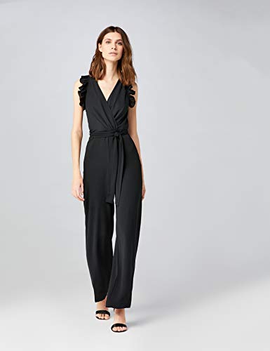 Marca Amazon - Truth & Fable Mono Mujer, Negro (BLACK BLACK), 38, Label: S