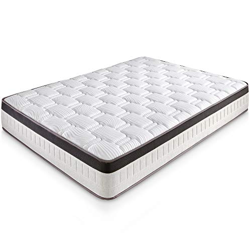marckonfort Colchón Supreme 150X200 Viscoelástico | 27 cm de Altura | 4 cm de Viscoelástica | Foam AirSistem | Tratamiento SANITIZED®