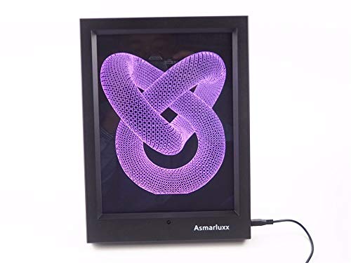 Marco de Fotos de Nudo de Amor pequeña luz de Noche Creativa ilusión de acrílico lámpara de decoración de Pared lámpara de Mesa con Control Remoto