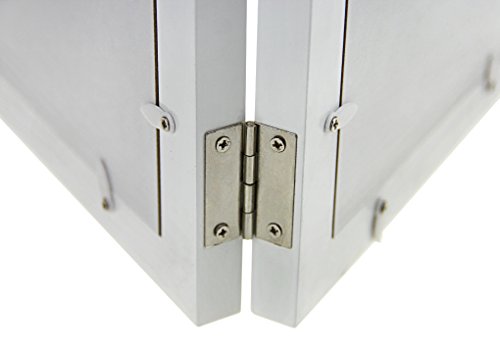 Marco de fotos para fotos de bebé o primer año con marco de fotos para recuerdos de cumpleaños o bautizo blanco blanco Talla:38x24CM