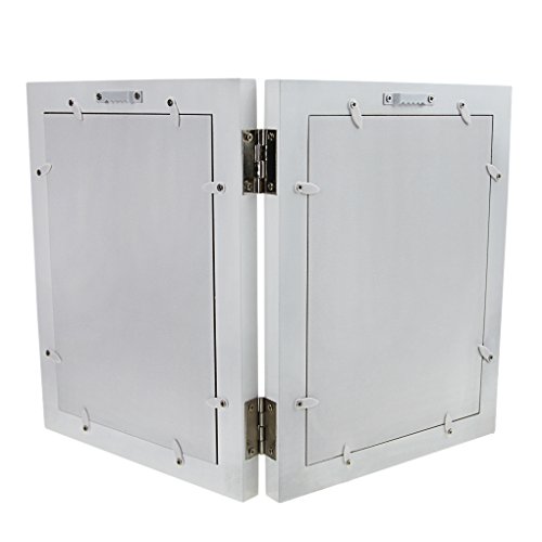 Marco de fotos para fotos de bebé o primer año con marco de fotos para recuerdos de cumpleaños o bautizo blanco blanco Talla:38x24CM