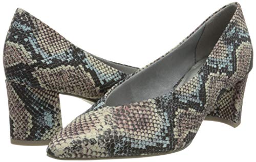 Marco Tozzi 2-2-22402-34, Zapatos de Tacón para Mujer, Azul (Sky Multi Str. 878), 39 EU
