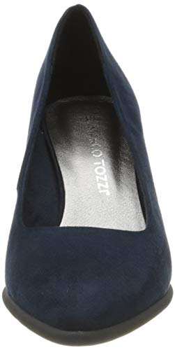 MARCO TOZZI 2-2-22410-24, Zapatos de tacón con Punta Cerrada para Mujer, Azul Marino 805, 39 EU