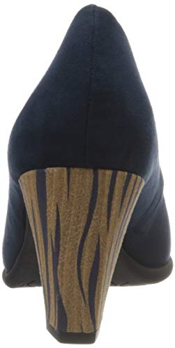 MARCO TOZZI 2-2-22410-24, Zapatos de tacón con Punta Cerrada para Mujer, Azul Marino 805, 39 EU
