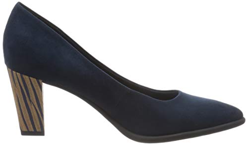 MARCO TOZZI 2-2-22410-24, Zapatos de tacón con Punta Cerrada para Mujer, Azul Marino 805, 39 EU