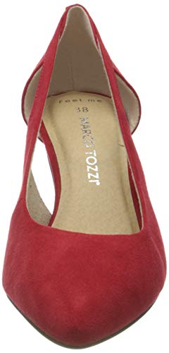 MARCO TOZZI 2-2-22444-24, Zapatos de tacón con Punta Cerrada para Mujer, Rojo Red 500, 37 EU