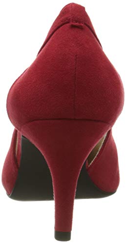 MARCO TOZZI 2-2-22444-24, Zapatos de tacón con Punta Cerrada para Mujer, Rojo Red 500, 37 EU