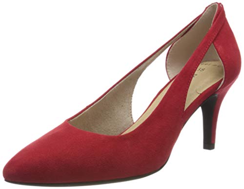 MARCO TOZZI 2-2-22444-24, Zapatos de tacón con Punta Cerrada para Mujer, Rojo Red 500, 37 EU