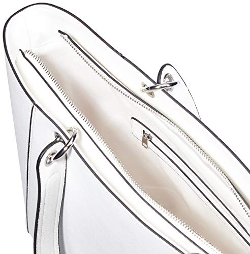 Marco Tozzi 2-2-61024-24 - Bolso con correa de mano de Sintético Mujer, color Blanco, talla 15x26x42 cm (B x H x T)