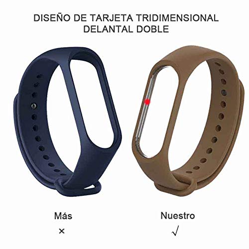 Mardozon Correa para Xiaomi Mi Band 3/4 Pulseras Reloj Coloridos Silicona Banda Reemplazo para Mi Band 3 Compatible con Mi Smart Band 4