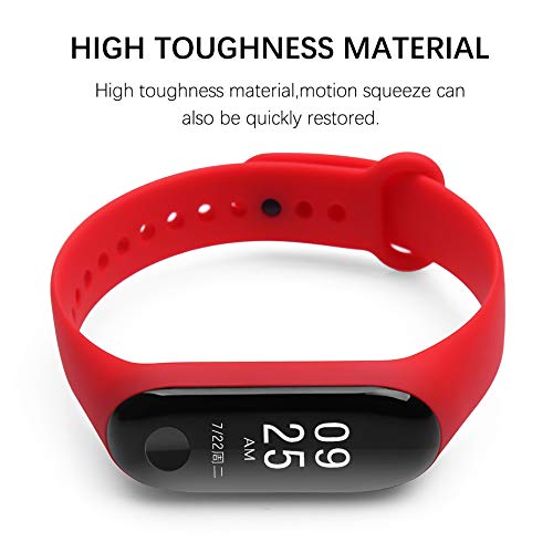 Mardozon Correas para Xiaomi Mi Band 3 / Mi Band 4 Silicona Pulsera de Recambio Brazalete Coloridos Reemplazo (16 Colores)