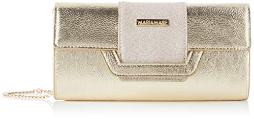 MARIA MARE Mariamare DAINA, Bolso de mano para Mujer, Dorado (Metal Champagne), 6x12x24 cm (W x H x L)