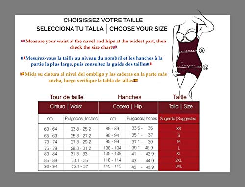 MARIAE Faja Moldeadora Postquirúrgica Postparto Compresión Alta Faja Colombiana 9235 (S, Negra)