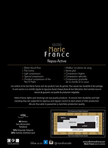 Marie France Repos Active 40 Den Medias, Mujer, Sable, L