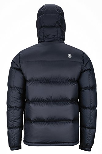 Marmot Guides Down Hoody Plumas Aislante Ligera, 700 Pulgadas Cúbicas, Chaqueta para Exteriores, Anorak Agua, Resistente Al Viento, Hombre, Black, S