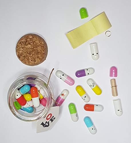 Marni's - Regalo para novios original - 35 cápsulas Kawaii con mensajes en una botella - Regalos de cumpleaños, aniversario, novio, parejas, madre e hija - Regalo amigo invisible, amigas - Tarjeta