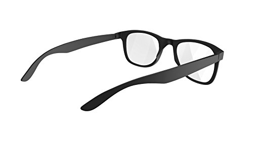 Mars Gaming MGL1 - Gafas protectoras para gaming (diseño retro, cristal transparente, lentes de policarbonato, filtro luz azul) color negro