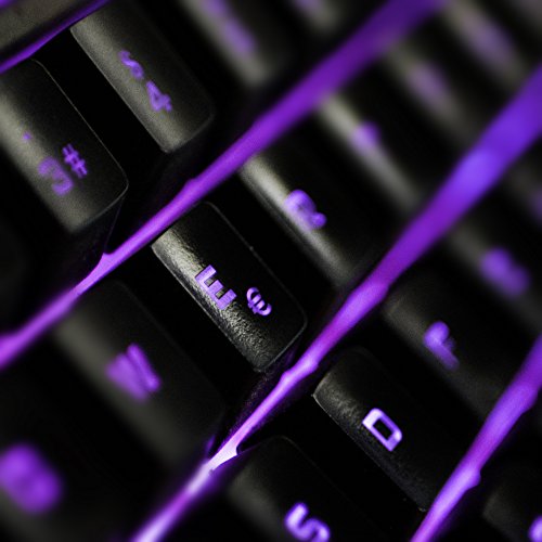 Mars Gaming MK3, teclado híbrido-mecánico gaming, español para PC, USB, negro