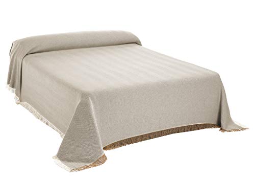 Martina Home Espiga - Foulard Multiusos, Crudo Beige, 230 x 260 cm, tela