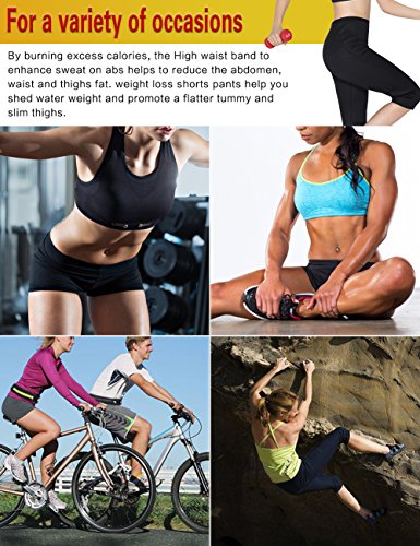 Martiount Pantalones Sauna para Mujer Pantalones de Neopreno Térmicos de Adelgazamiento Pantalon Sauna Reductora Adelgazar Push Up High Waist Thigh Tummy Fat Burner Deporte Yoga Running 2XL