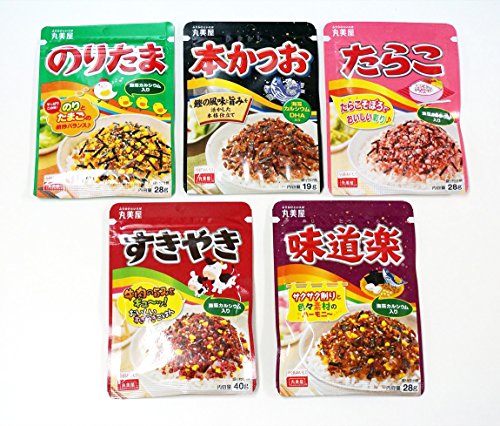 Marumiya Furikake condimentos de arroz japonés 5.04 Ounce (Pack of 5)