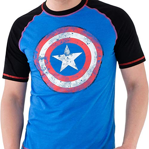 Marvel - Pijama para Hombre - Avengers Capitán América - Medium