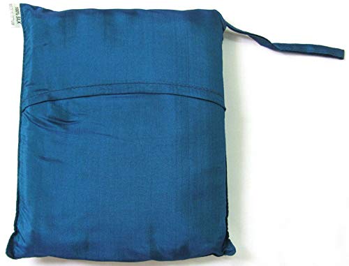 Marycrafts - Sábana de Viaje de Seda de Morera 100% Pura para Saco de Dormir, Peacock Blue