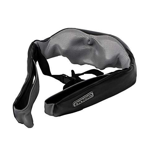Masaje Shiatsu Masaje Amasamiento Cuello Cintura Espalda Hombro Función de Calefacción Infrarroja con Adaptador de Coche. Evite Masajeador de Calidad Barata, pero Original Marca Alemana!