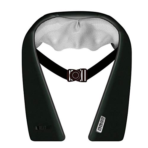 Masaje Shiatsu Masaje Amasamiento Cuello Cintura Espalda Hombro Función de Calefacción Infrarroja con Adaptador de Coche. Evite Masajeador de Calidad Barata, pero Original Marca Alemana!