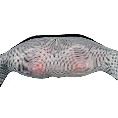 Masaje Shiatsu Masaje Amasamiento Cuello Cintura Espalda Hombro Función de Calefacción Infrarroja con Adaptador de Coche. Evite Masajeador de Calidad Barata, pero Original Marca Alemana!