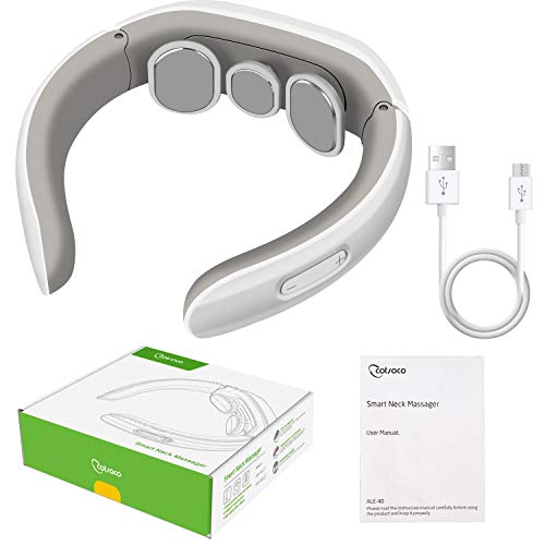 Masajeador de cuello, Masajeador de cuello de pulso eléctrico, Masaje de cuello de tejido profundo inalámbrico para el dolor muscular cervical Alivio de la fatiga rígida
