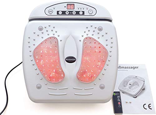 Masajeador de pies por infrarrojos con mando a distancia y 15 niveles de masaje