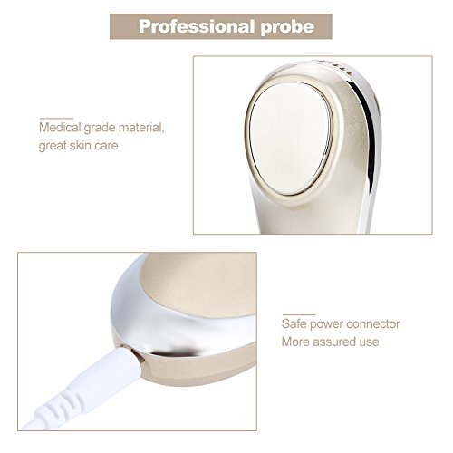 Masajeador facial ultrasónico con cabezal galvánico frío-caliente Masaje con ION micro-corriente SPA Dispositivo cosmético para tratamiento facial