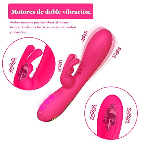 Màsâjèador Inalámbrico - 12 Potentes Patrones de Vibrador - Màsâjèador Eléctrico de Mano - 100% Impermeable - Bolsa de Viaje Incluida
