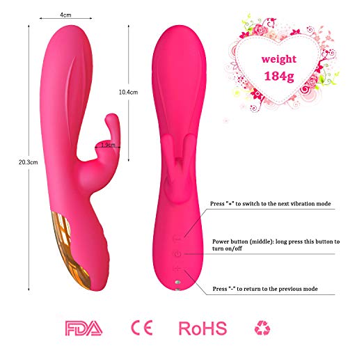 Màsâjèador Inalámbrico - 12 Potentes Patrones de Vibrador - Màsâjèador Eléctrico de Mano - 100% Impermeable - Bolsa de Viaje Incluida