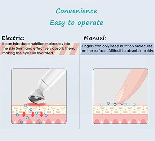 Masajeador para los ojos, masajeador electrónico para ojos antiojeras, antiarrugas, antiedad, para hombre y mujer