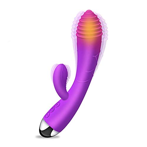 Masajeador Para Mujer, con Función de Calefacción y 10 Modos, Masajeador de Dos Motores para Relajar el Cuerpo