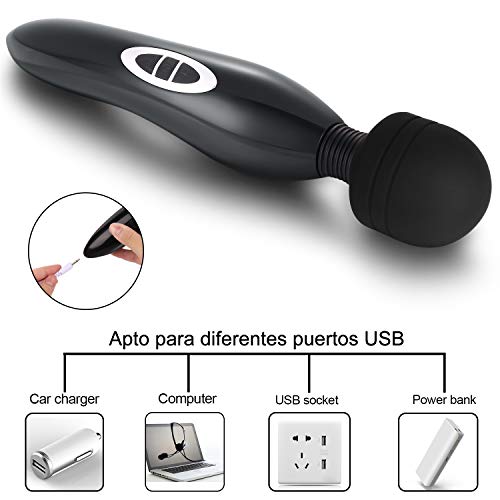 Masajeador Portátil, 25 velocidades,Silicona Suave,Impermeable