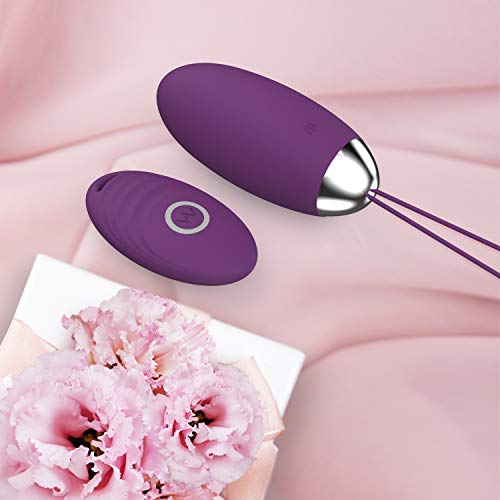 Masajeador Portátil de Control Inalámbrico，10 Modos de Frecuencia, Silicona Suave, Impermeable, Carga USB