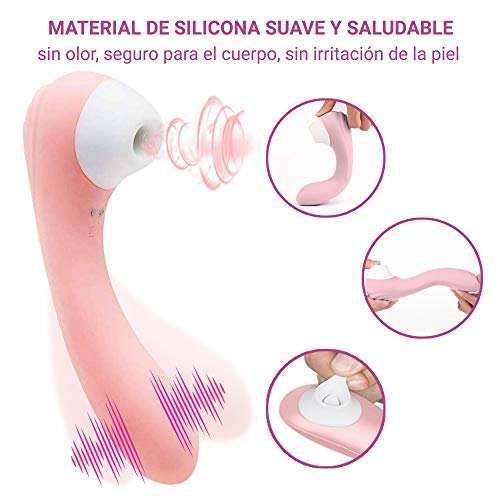 Masajeador portátil de silicona, impermeable, diferentes modos de frecuencia.