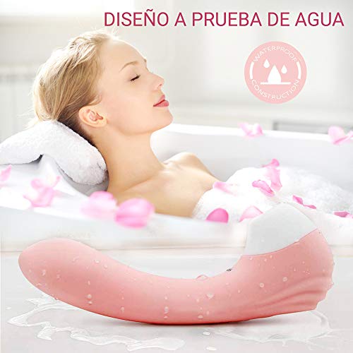 Masajeador portátil de silicona, impermeable, diferentes modos de frecuencia.