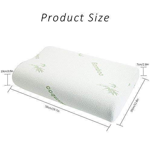 Masajeadores de cuello Almohada for cuello cervical de espuma de contorno masajeador Sueño Profundo masaje de cuello almohada anti ronquido suave al primer apoyo lavable hipoalergénico Almohada Dormir