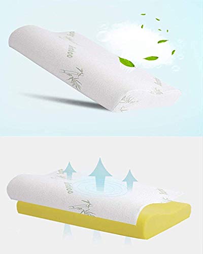 Masajeadores de cuello Almohada for cuello cervical de espuma de contorno masajeador Sueño Profundo masaje de cuello almohada anti ronquido suave al primer apoyo lavable hipoalergénico Almohada Dormir