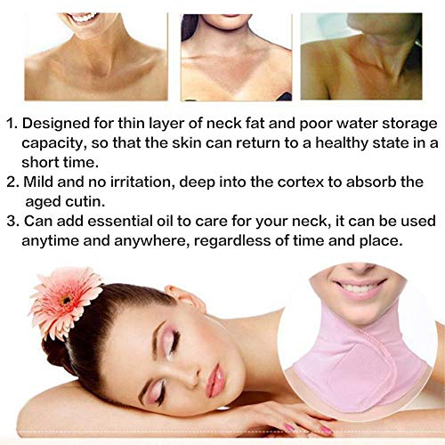 Máscara de cuello para spa, mascarilla hidratante y antiarrugas Antiarrugas para el Cuello, ¡Reutilizable, ¡Para un cuello más liso y libre de arrugas
