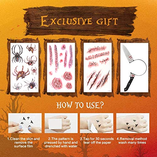 Máscara de Halloween LED Light Up Máscara máscara de miedo para el Festival Cosplay - Azul