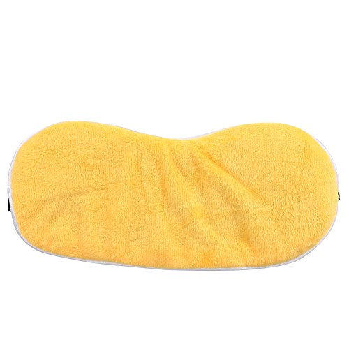 máscara de sueño Viajes – USB Calefacción Steam eyeshade Lavender máscara para los ojos masajeador para ojos sueño Viajes Portátil (Amarillo)