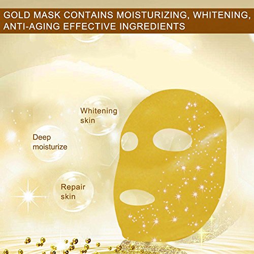 Máscara facial de oro de 24 quilates para eliminar puntos negros, mascarilla de limpieza profunda, antihumedad, elimina las arrugas, para todos los tipos de piel.