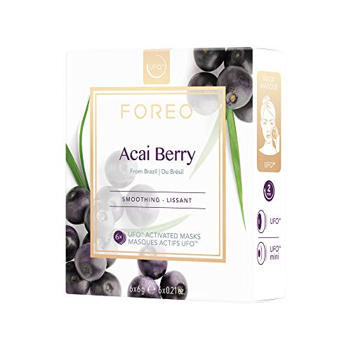 Mascarilla activa UFO Acai Berry, de FOREO - pack de 6 unidades
