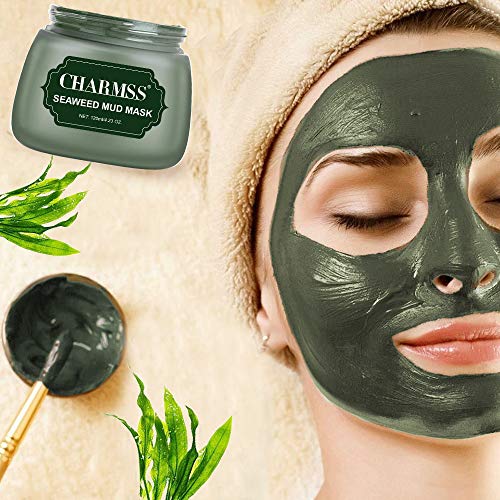 Mascarilla de algas marinas,Blackhead Mascarillas, Mascarillas Hidratantes, Mascarilla Purificante y Exfoliante, Reduce Poros,Piel Muerta, Espinillas.