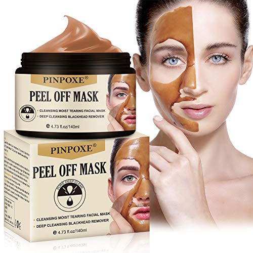 Mascarilla Exfoliante Facial, Puntos Negros Mascarilla, Peel Off Mascarillas, Mascarillas Exfoliantes y Limpiadoras, Purificante Espinillas y Piel Muerta, Hidratar Piel, Eliminar Puntos Negros, Acné